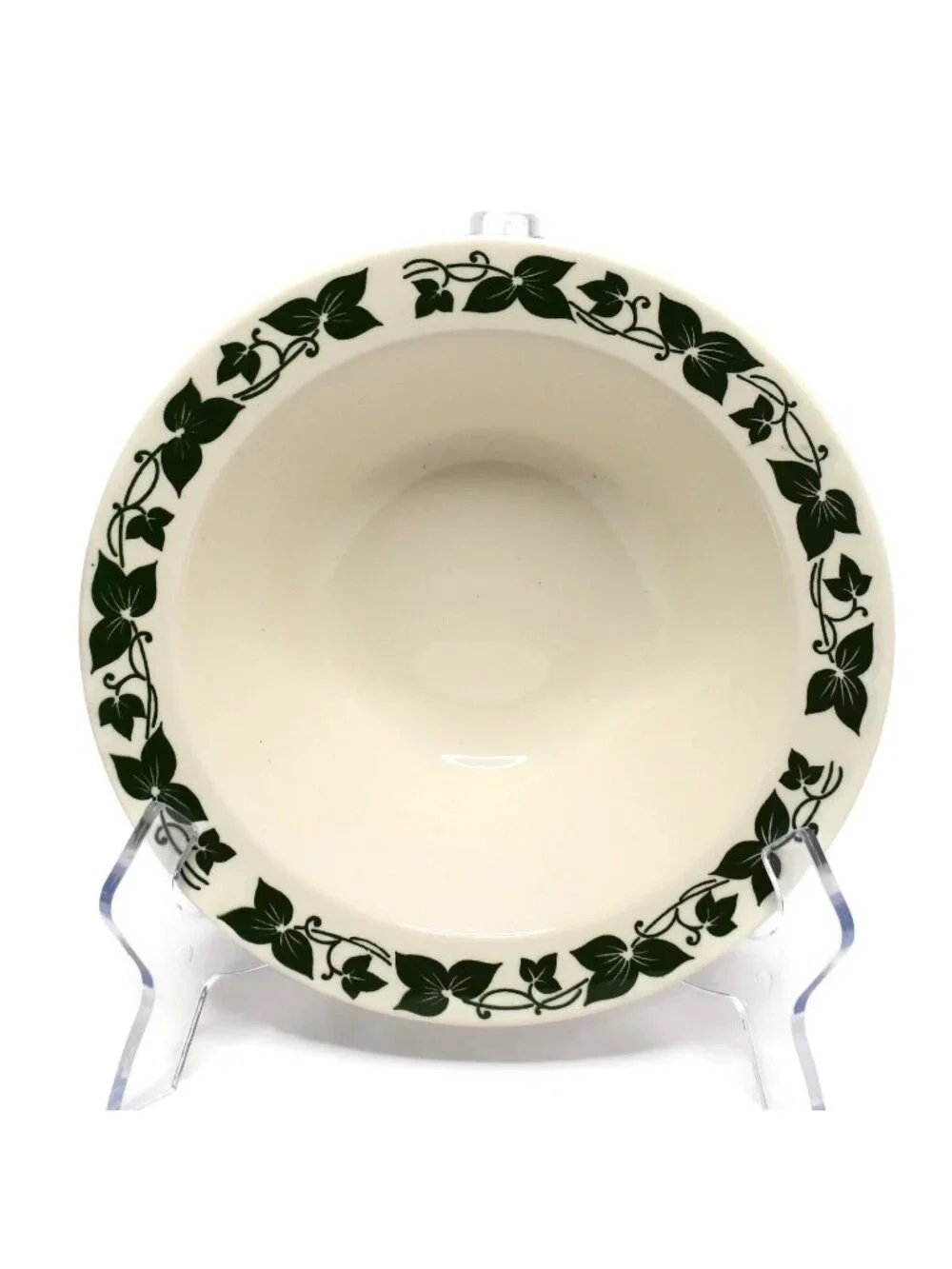Vintage Homer Laughlin Brittany Ivy Vegetable Bowl Dark Green Leaves HLC258 9